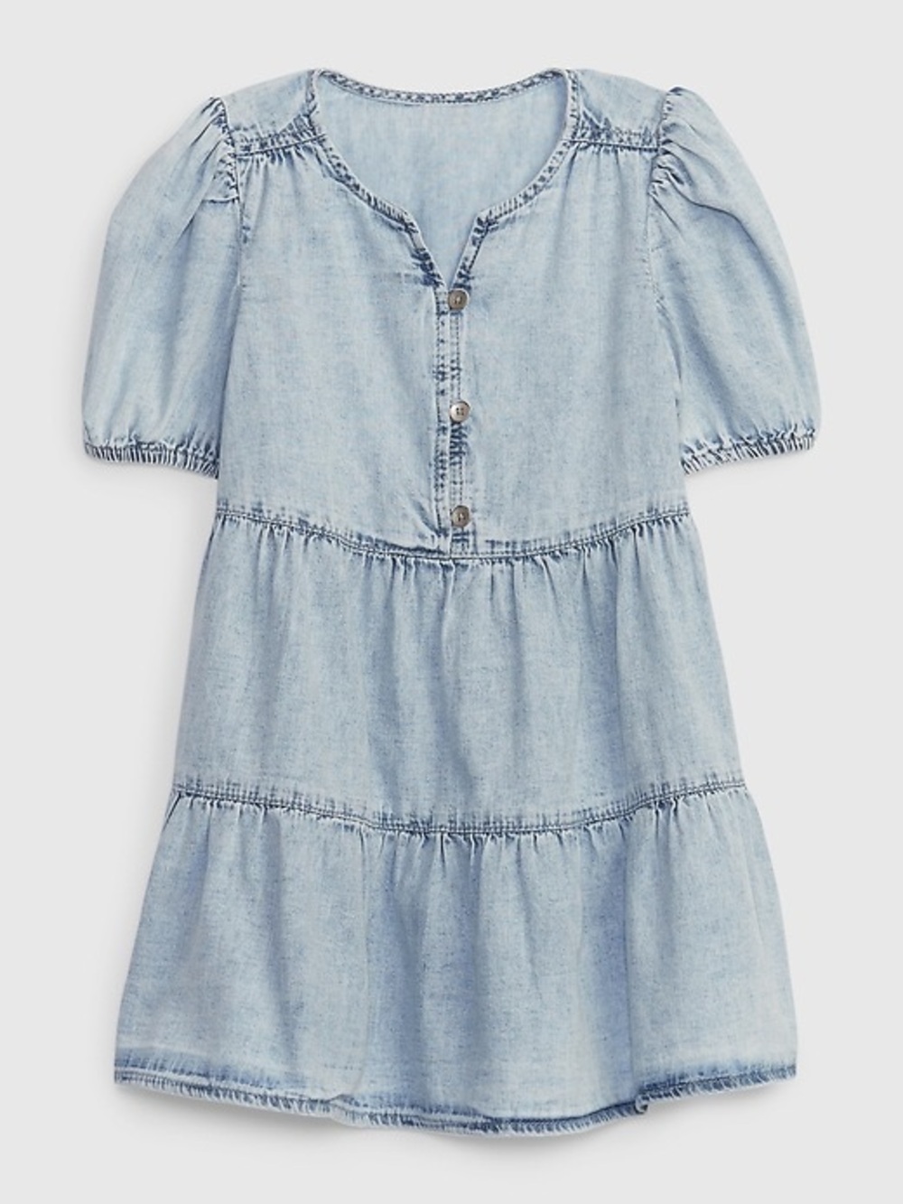 Gap Kids Toddler Tiered Denim Dress with Washwell size 3T